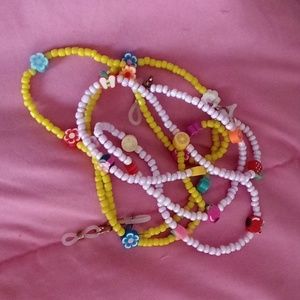 Homemade beaded necklaces